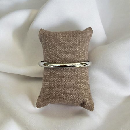 Bracelete Liso Fino - Ródio