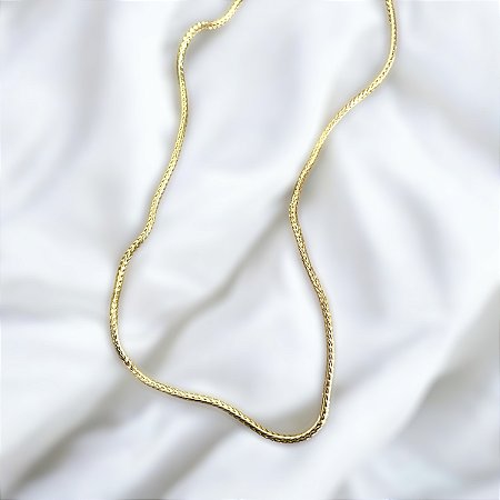 Corrente Aço Inox Rabo de Rato - 3mm - Dourado
