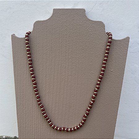 Colar Murano - P - Curto - Cherry