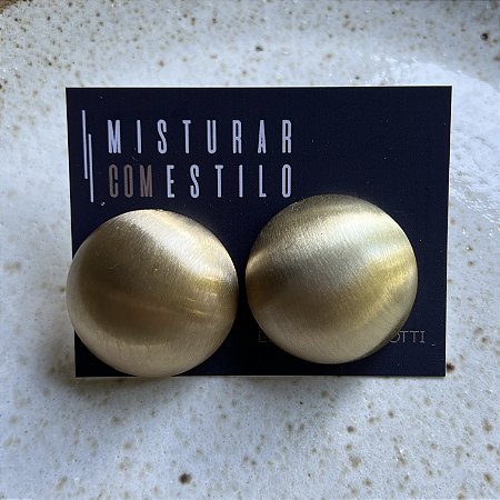 Brinco Bolão Lumiére - M - Dourado