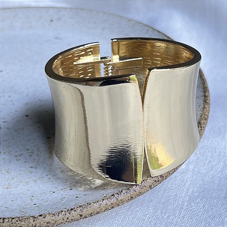 Bracelete Largo - Dourado