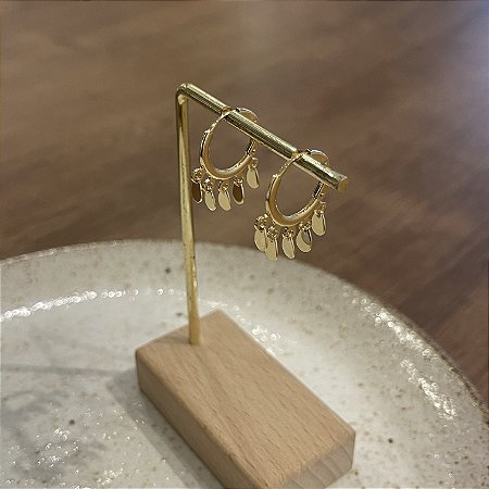 Argola Betina Confete Gota - M