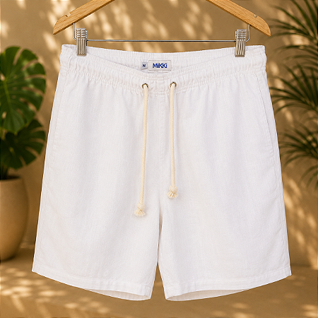 Short Aosta - Linho Branco