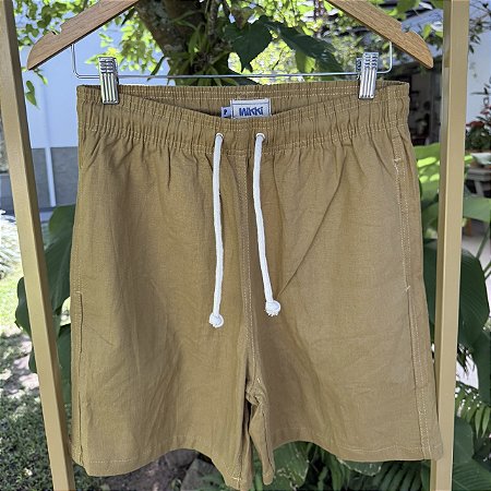 Short Puglia - Linho Mostarda