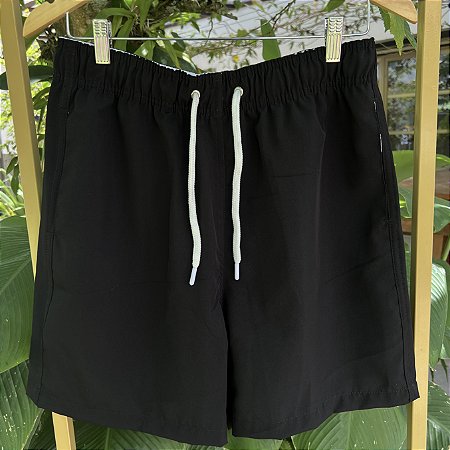 Short Praia Torino - Liso Preto