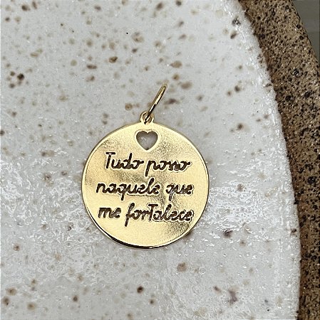 Medalha Tudo Posso - G - Coração