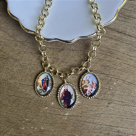 Pulseira  - São Francisco - Dourado