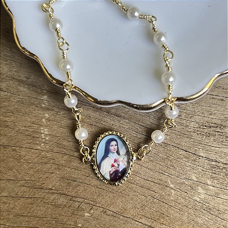 Pulseira - Santa Terezinha - Dourado