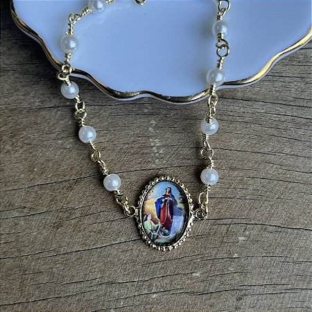 Pulseira - N. S. Desatadora dos Nós - Dourado