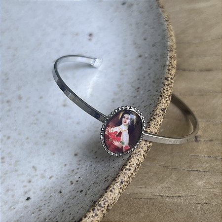 Bracelete - Santa Terezinha - Ródio