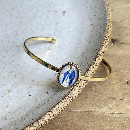 Bracelete - N. S. das Graças - Dourado