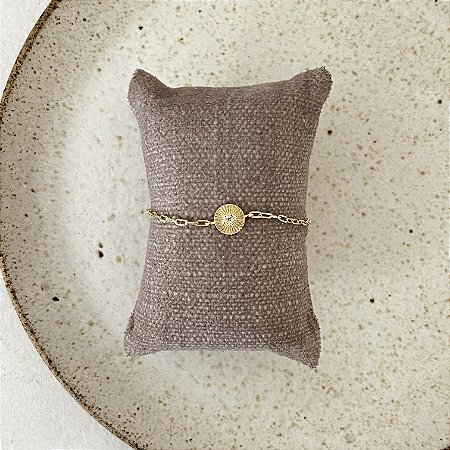Pulseira Mini Ponto de Luz Sol Estrela