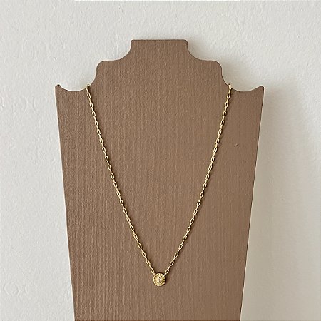 Colar Mini Ponto de Luz Sol Estrela