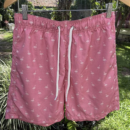 Short Praia Taormina Flamingo - Rosa