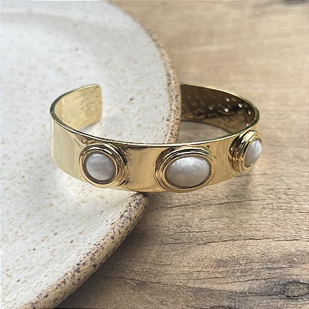 Bracelete Aurora - G -  Madrepérola