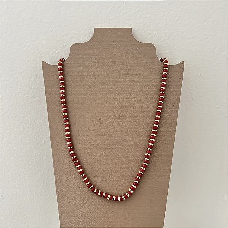 Colar Murano - P - Vermelho