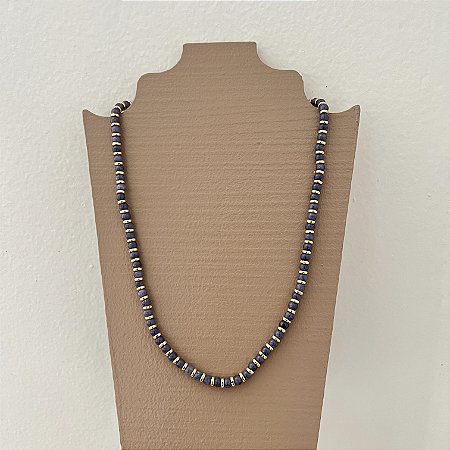 Colar Murano - P - Azul Jeans