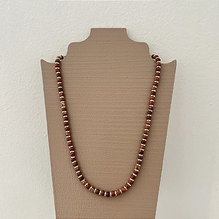 Colar Murano - P - Terracota