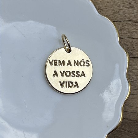 Medalha Vem a Nós - P - Dourado