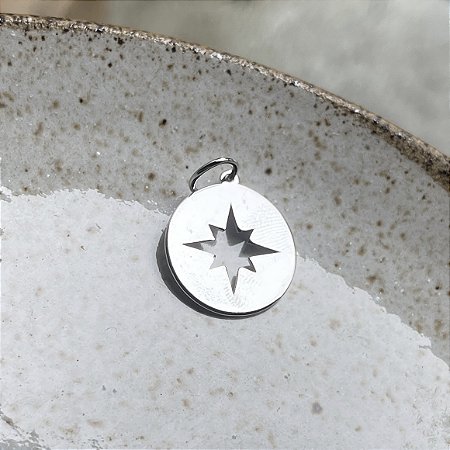 Medalha Estrela de Oito Pontas - M - Ródio