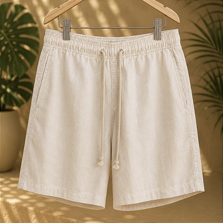 Short Bolzano - Linho Creme