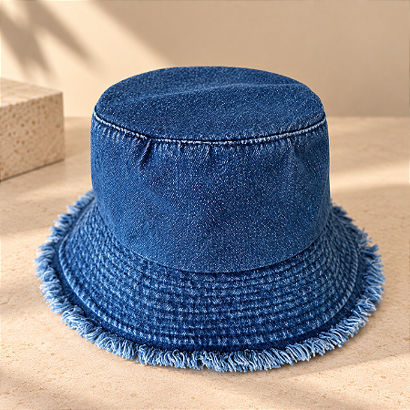 Chapéu Bucket - Jeans