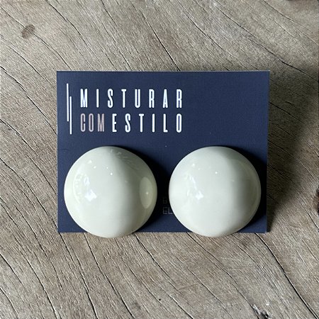 Brinco Bolão De Resina - M - Off