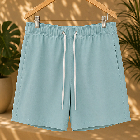 Short Praia Portofino - Liso Áqua