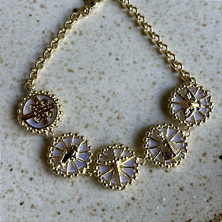 Pulseira Todos Os Santos - Madre Pérola