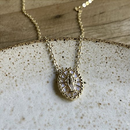 Colar Nossa Senhora das Graças - Madre Pérola