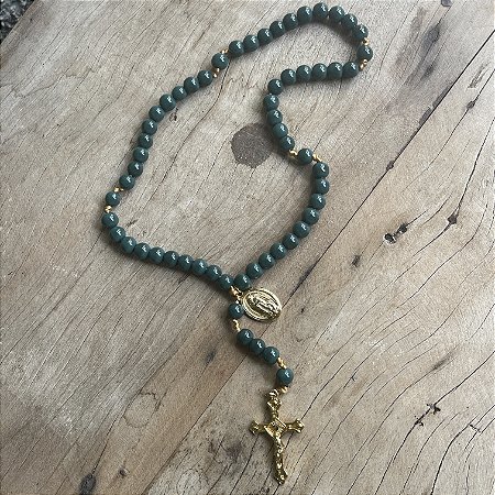 Terço N. S. de Guadalupe - Verde Musgo