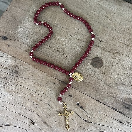 Terço N. S. de Guadalupe - Vinho