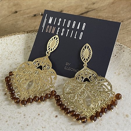Brinco Petra Boho - Tartaruga