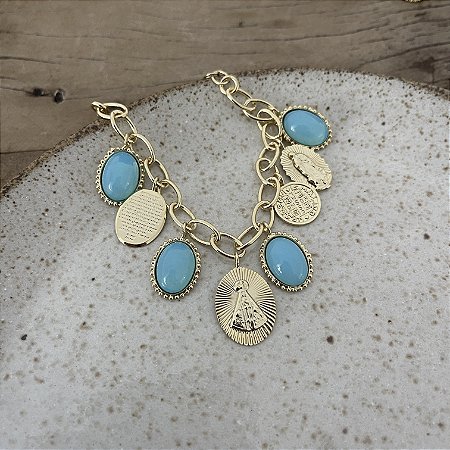 Pulseira Santos Aurora - Azul Claro