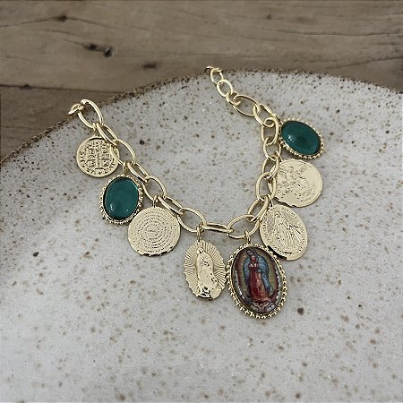 Pulseira Santos Aurora - Esmeralda