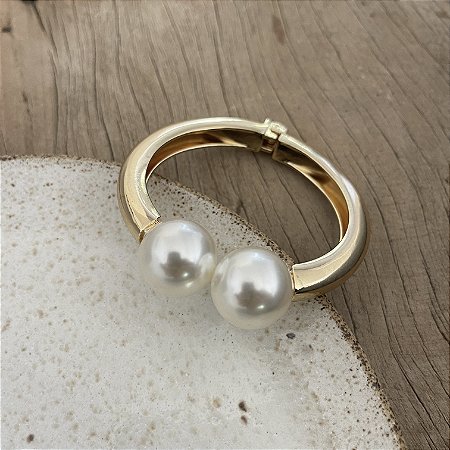 Bracelete Pérola Max - Dourado