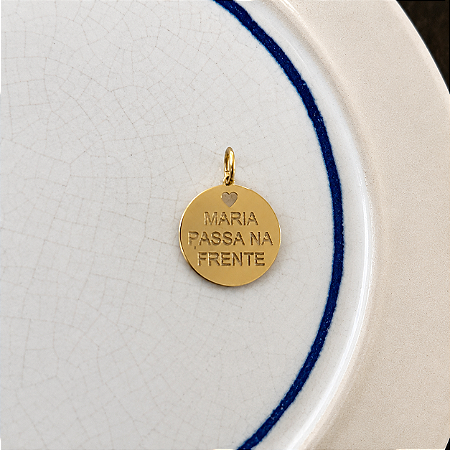 Medalha Maria Passa na Frente - G - Dourado