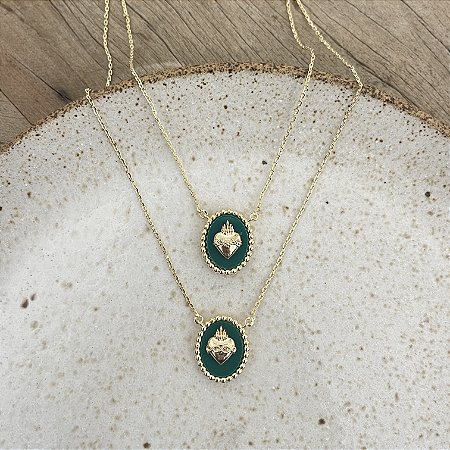 Colar Duplo Sagrado - Verde