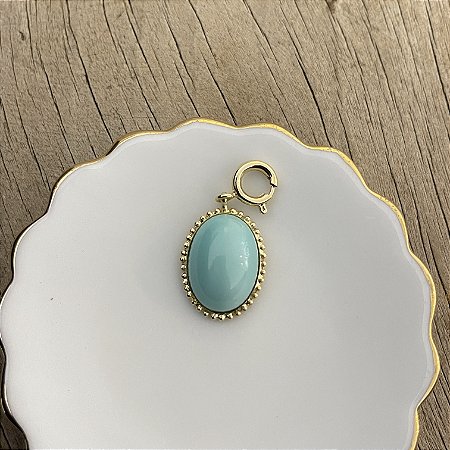 Pingente Pedra Natural Aurora - Turquesa - G