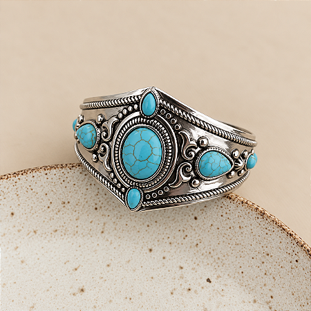 Bracelete Boho - Prata Velho