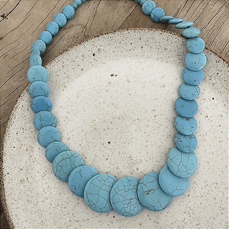 Colar Boho Patilha - Turquesa