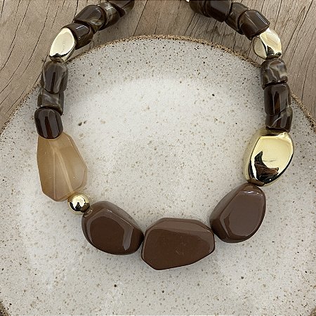 Colar Boho Rafa - Marrom