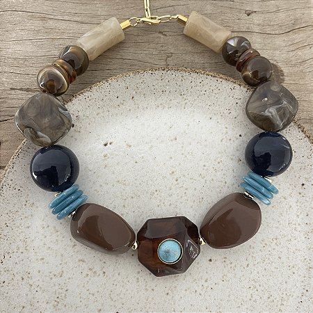 Colar Boho Rafa - Turquesa