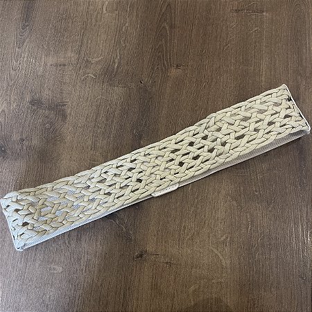 Cinto Elástico Crochê Boho - Cru