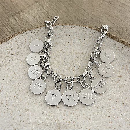 Pulseira Dez Mandamentos - G - Ródio
