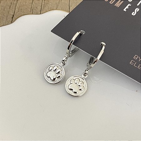 Argola Betina Patinha - Ródio