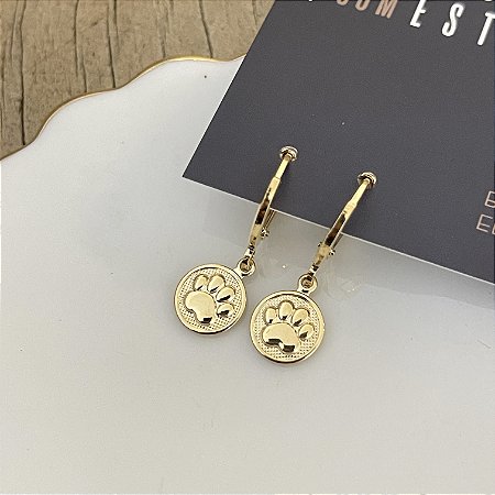 Argola Betina Patinha - Dourado