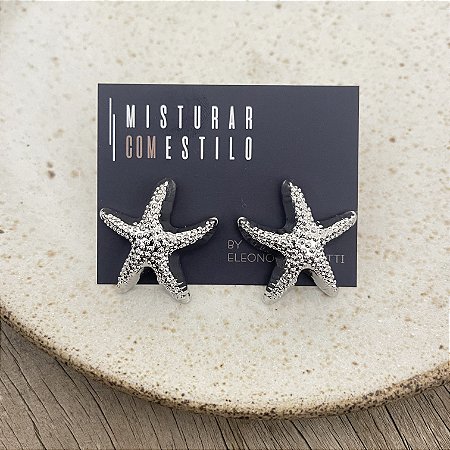 Brinco Estrela do Mar - Ródio