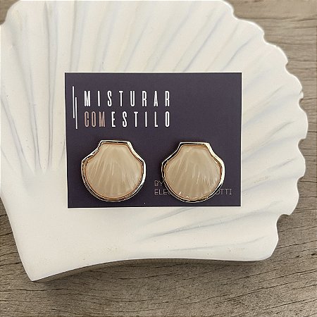 Brinco Concha - P - Areia