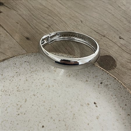 Bracelete Liso - Médio - Ródio